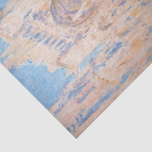 Claude Monet - Rouen Cathedraal bij zonsondergang Tissuepapier (Detail)