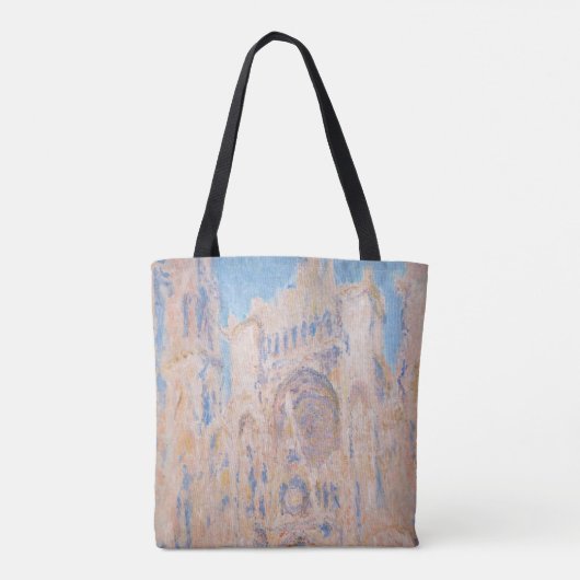 Claude Monet - Rouen Cathedraal bij zonsondergang Tote Bag (Achterkant)