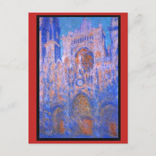 Claude Monet, Rouen Cathedraal, Symfonie Briefkaart (Voorkant)