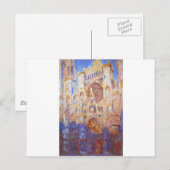 Claude Monet - Rouen Cathedral Briefkaart (Voorkant / Achterkant)