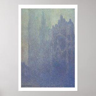 Claude Monet   Rouen Cathedral, Foggy Weather Poster