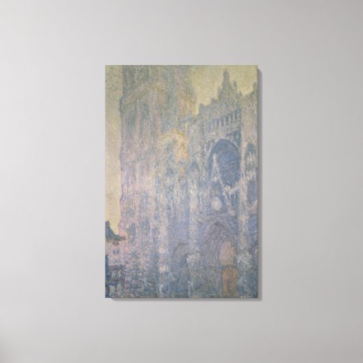 Claude Monet | Rouen Cathedral, Harmony in White Canvas Afdruk (Voorkant)