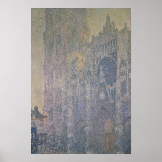 Claude Monet | Rouen Cathedral, Harmony in White Poster (Voorkant)
