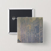 Claude Monet | Rouen Cathedral, Harmony in White Vierkante Button 5,1 Cm (Voorkant /achterkant)
