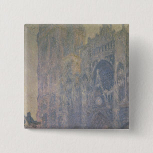 Claude Monet Rouen Cathedral, Harmony in White Vierkante Button 5,1 Cm