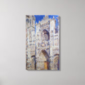 Claude Monet Rouen Cathedral Het portaal Canvas Afdruk (Voorkant)