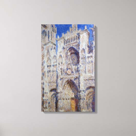Claude Monet Rouen Cathedral Het portaal Canvas Afdruk (Voorkant)