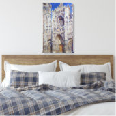 Claude Monet Rouen Cathedral Het portaal Canvas Afdruk (Insitu (Slaapkamer))