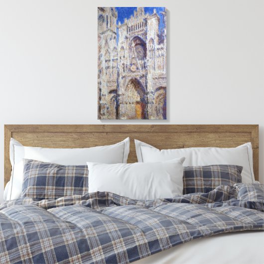 Claude Monet Rouen Cathedral Het portaal Canvas Afdruk (Insitu (Slaapkamer))