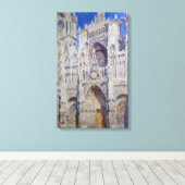 Claude Monet Rouen Cathedral Het portaal Canvas Afdruk (Insitu (Houten vloer))
