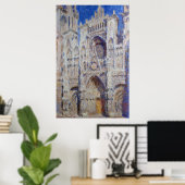 Claude Monet Rouen Cathedral Het portaal Poster (Thuiskantoor)