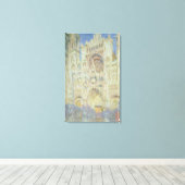 Claude Monet | Rouen Cathedral op Sunset, 1894 Canvas Afdruk (Insitu (Houten vloer))
