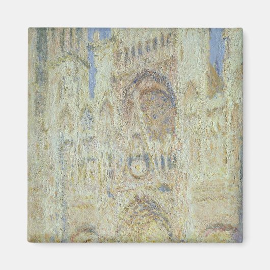 Claude Monet | Rouen Cathedral op Sunset, 1894 Magneet (Voorkant)