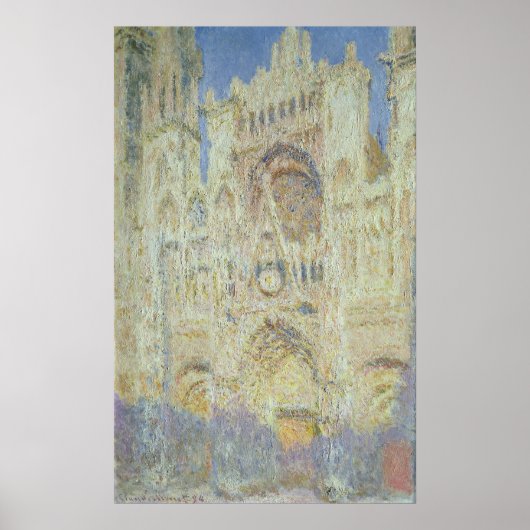 Claude Monet | Rouen Cathedral op Sunset, 1894 Poster (Voorkant)