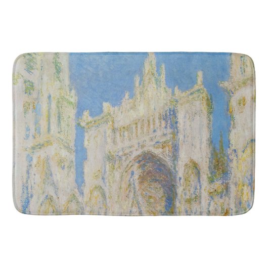 Claude Monet Rouen Cathedral Portal Morning Light Badmat (Voorkant)
