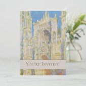 Claude Monet Rouen Cathedral Portal Morning Light Kaart (Staand voorkant)