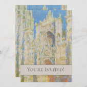 Claude Monet Rouen Cathedral Portal Morning Light Kaart (Voorkant / Achterkant)