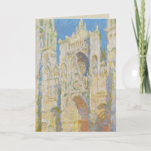 Claude Monet Rouen Cathedral Portal Morning Light Kaart (Voorkant)