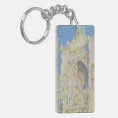 Claude Monet Rouen Cathedral Portal Morning Light Sleutelhanger (Voorkant Links)