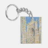 Claude Monet Rouen Cathedral Portal Morning Light Sleutelhanger (Voorkant Links)