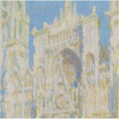 Claude Monet Rouen Cathedral Portal Morning Light Sticker (Voorkant)