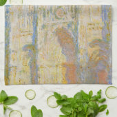 Claude Monet Rouen Cathedral Portal Morning Light Theedoek (Gevouwen)