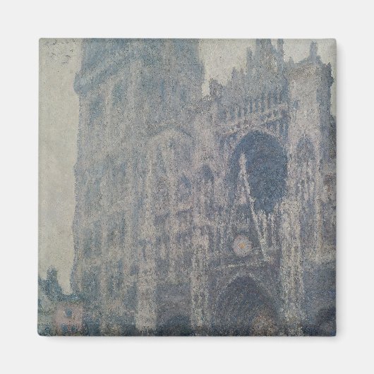 Claude Monet | Rouen Cathedral, West Portal Magneet (Voorkant)