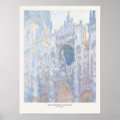Claude Monet Rouen Kathedraal West Facade Art Prin Poster (Voorkant)