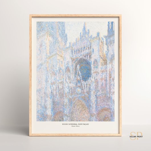 Claude Monet Rouen Kathedraal West Facade Art Prin Poster