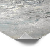 Claude Monet ~ Rough Weather at Etretat Poster (Hoek)