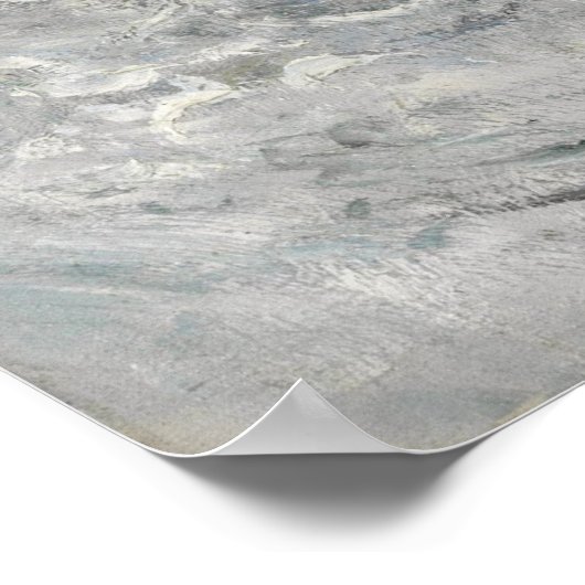 Claude Monet ~ Rough Weather at Etretat Poster (Hoek)