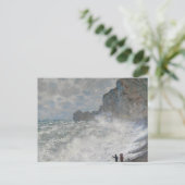 Claude Monet - Rough Weather in Étretat Briefkaart (Staand voorkant)