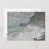 Claude Monet - Rough Weather in Étretat Briefkaart (Voorkant / Achterkant)