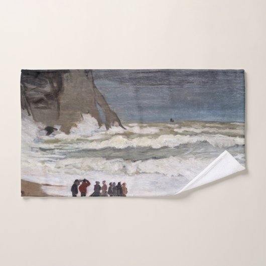 Claude Monet - Rough Zee at Etretat Bad Handdoek (Handdoek)