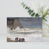Claude Monet - Rough Zee at Etretat Bedankkaart (Staand voorkant)