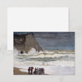 Claude Monet - Rough Zee at Etretat Bedankkaart (Voorkant / Achterkant)
