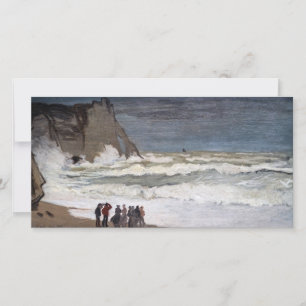 Claude Monet - Rough Zee at Etretat Bedankkaart