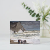 Claude Monet - Rough Zee at Etretat Briefkaart (Staand voorkant)