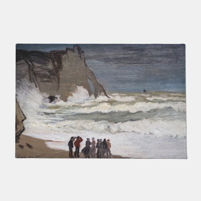 Claude Monet - Rough Zee at Etretat Deurmat (Voorkant)