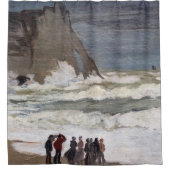 Claude Monet - Rough Zee at Etretat Douchegordijn (Voorkant)