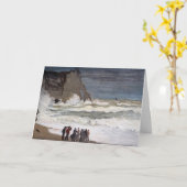 Claude Monet - Rough Zee at Etretat Kaart (Gele Bloem)