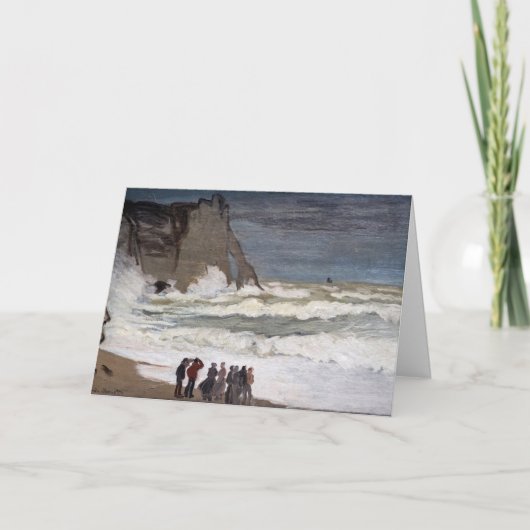 Claude Monet - Rough Zee at Etretat Kaart (Voorkant)