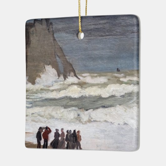 Claude Monet - Rough Zee at Etretat Keramisch Ornament (Links)