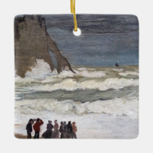 Claude Monet - Rough Zee at Etretat Keramisch Ornament