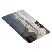 Claude Monet - Rough Zee at Etretat Magneet (Rechterzijde)