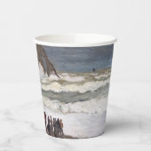 Claude Monet - Rough Zee at Etretat Papieren Bekers (Links)