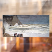 Claude Monet - Rough Zee at Etretat Raamsticker (Vel 2)