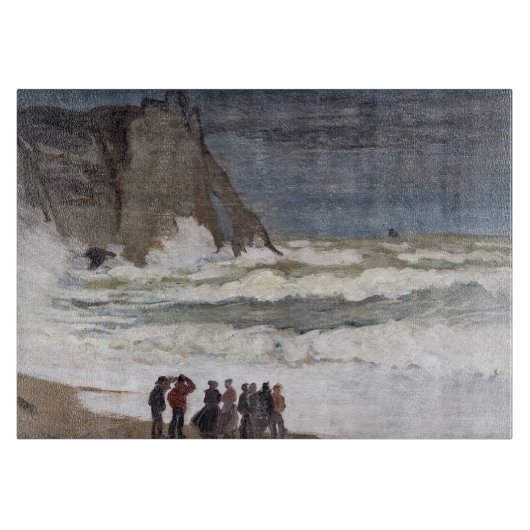 Claude Monet - Rough Zee at Etretat Snijplank (Voorkant)
