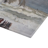 Claude Monet - Rough Zee at Etretat Snijplank (Hoek)