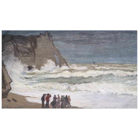 Claude Monet - Rough Zee at Etretat Tafelkleed (Voorkant (Horizontaal))